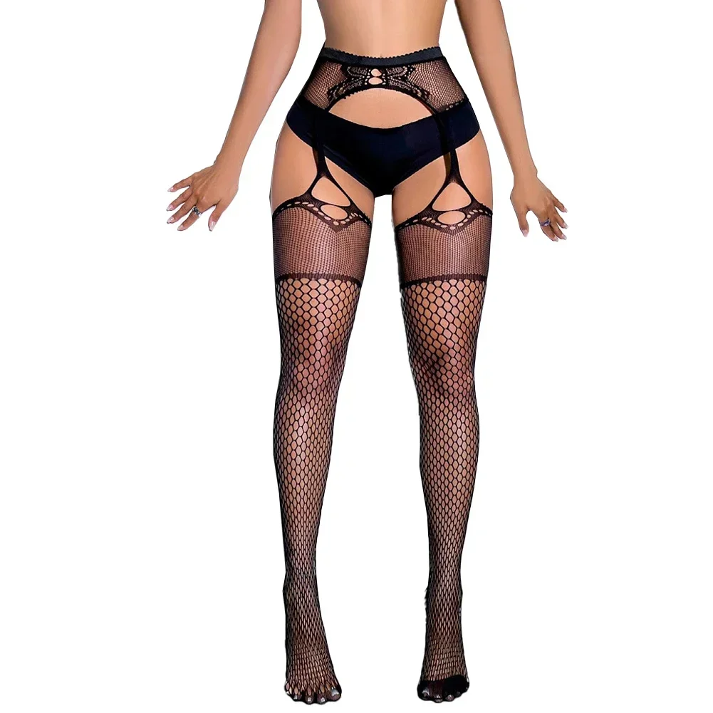 Noticias para mujer Medias de red Medias corporales Medias sexy rasgadas sin entrepierna