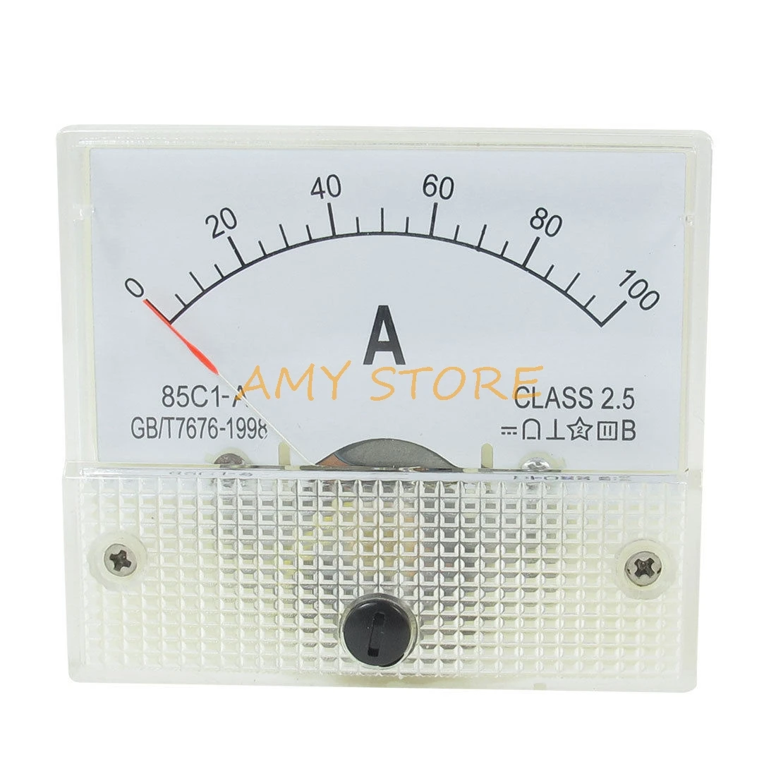 DC 0-100A Current Rectangular Panel Analog Ammeter Measuring Tool 85C1-A