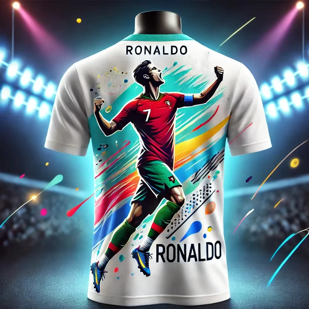 2025 New Cristiano Ronaldo Special Edition No. 7 Football Jersey Kids Football Training Suit Adult Men's Football Sports T-Shirt