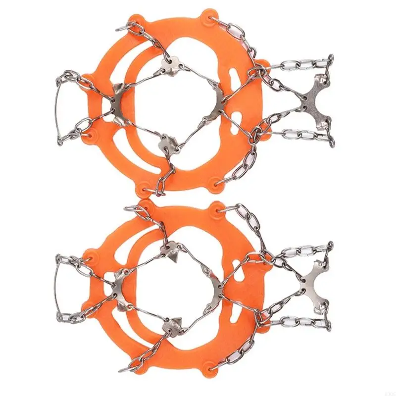 

1pair Reliability Antiskid Footwear Ice Grippers Spikes Climbing Crampons 400C