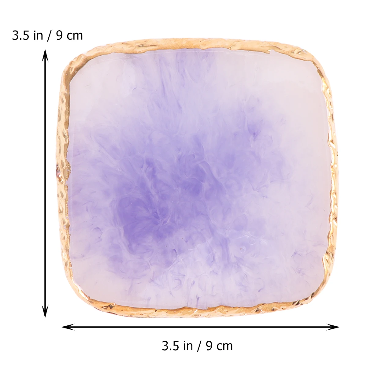 

1Pcs Square Resin Manicure Color Palette Smooth Texture Nail Art Mixing Plate Nail Display Home Shop Use Manicure Palette