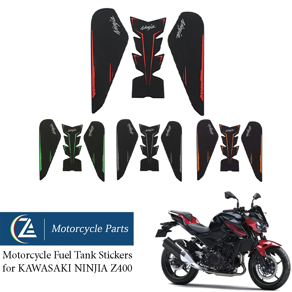 

ACZ Motorcycle Modified Fuel Tank Stickers Anti-Slip Side Tape for Kawasaki Ninja400 Ninja 400