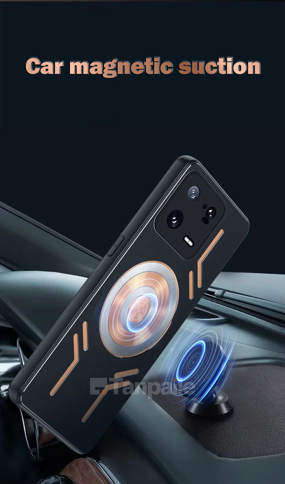 Magnetic Cooling Phone Case For Redmi Note 13 Pro 12 11T POCO F5 X5 X4 GT Shockproof Copper Heat Dissipation Metal Back Cover