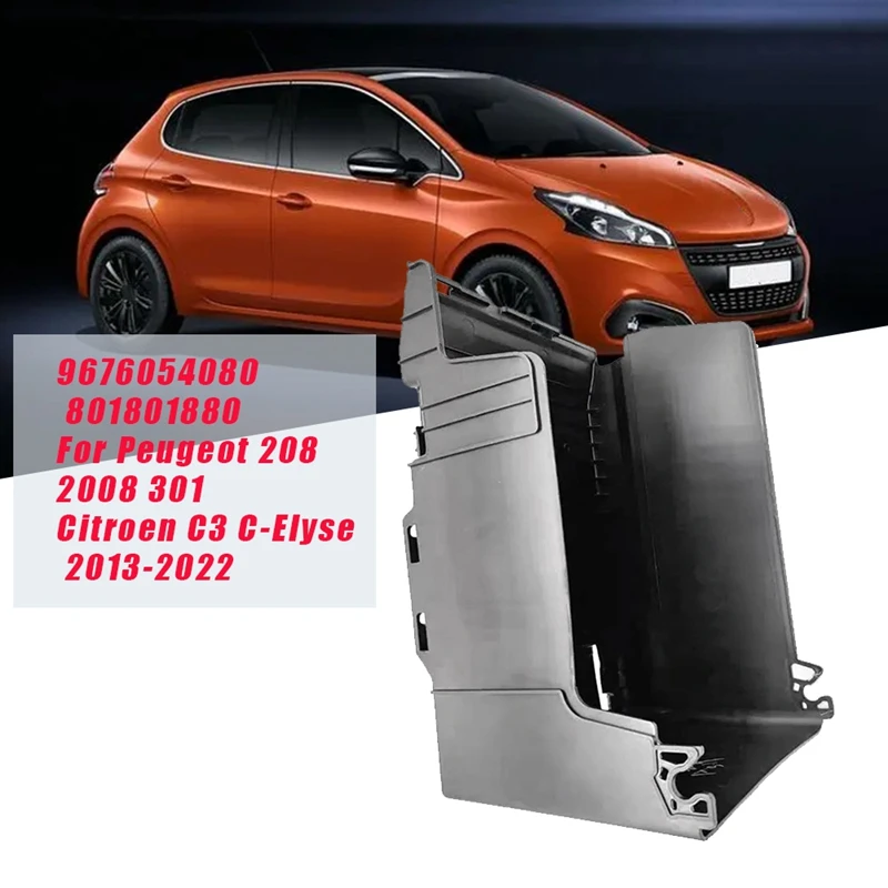 

5615Q0 Battery Top Cover Battery Slot Protection for Peugeot 208 2008 301 Citroen C3 C-Elyse 2013-2022 Battery Shield