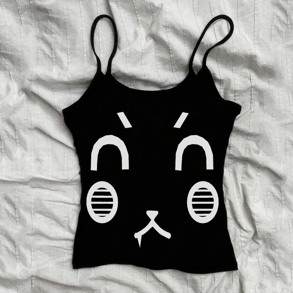 2000s Cute Tops With Suspenders Female Clothing Woman Crop Tops Y2k Top Trashy Y2k Aesthetic Women's Blouses Clothes For Women