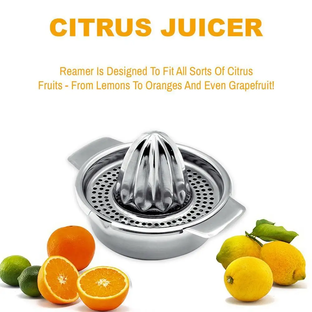 Portable Hand Juicer Orange Lemon Citrus Lime Fruit Kitchen Gadgets Manual Tools Juice Juicer Steel Blender Squeezer U7H3