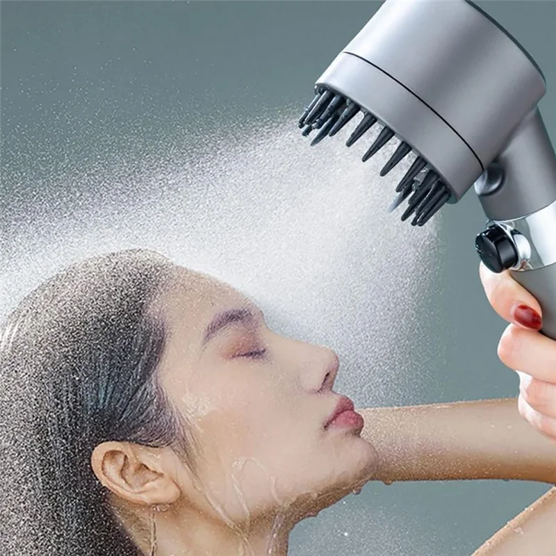 

ABPQ-Shower Head Turboshower Многофункциональный массажный ручной душевой набор Регулируемая насадка для душа с турбонаддувом Прочная