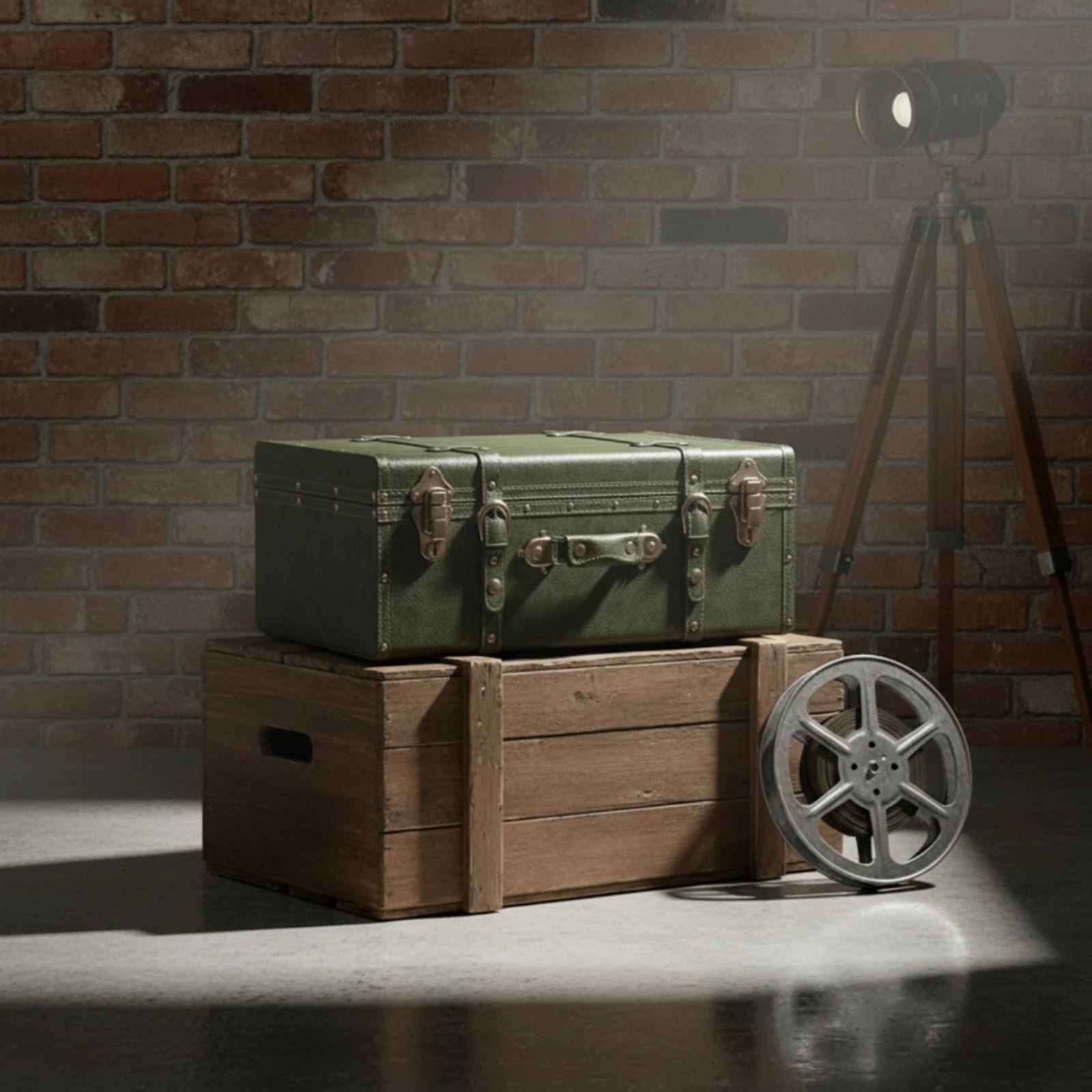 Carry Suitcase Box Textured Vintage Suitcase Decorative Trunk Sturdy Long-Lasting for Decorators, Home Decor, Photo Shoots