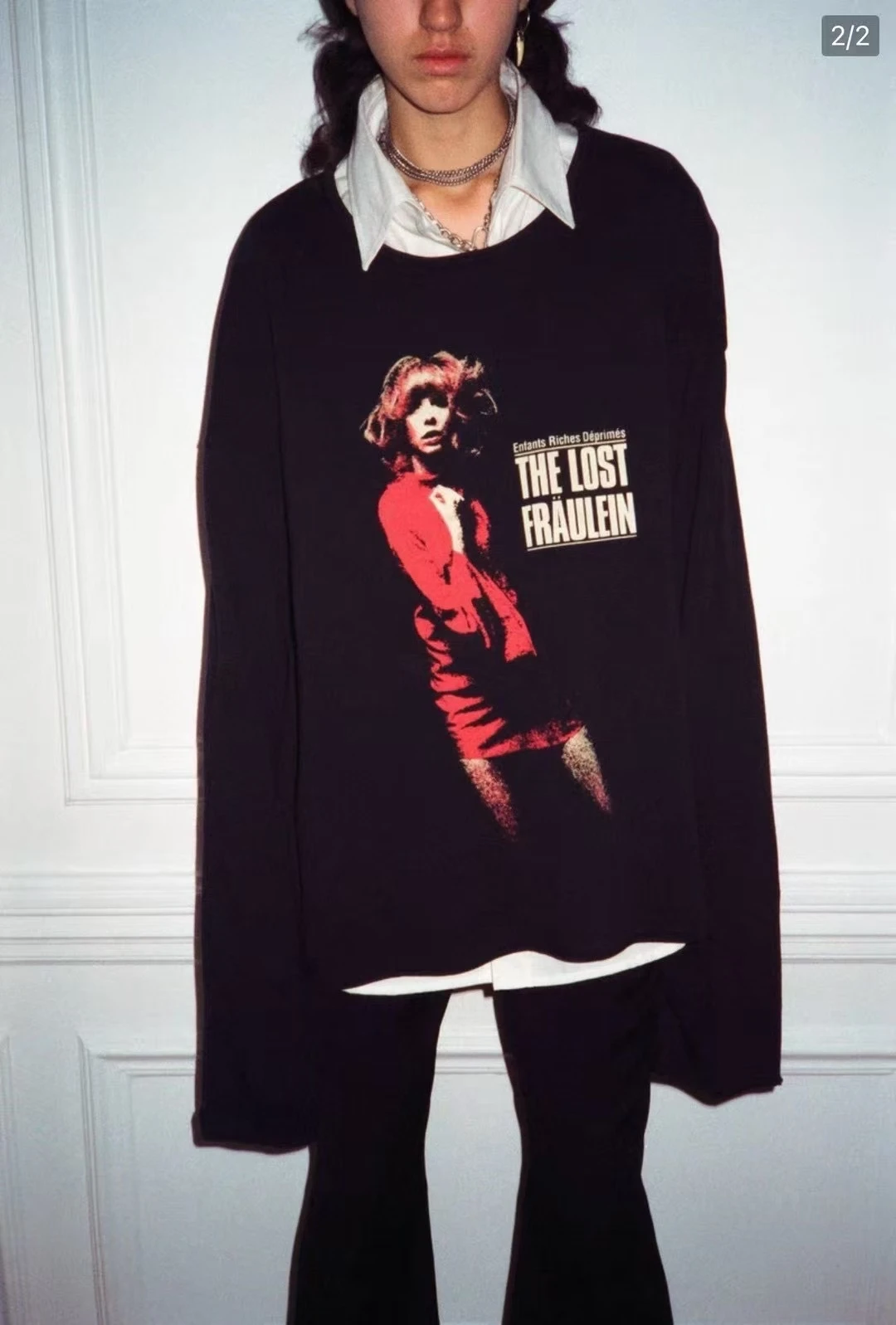 

Свободная футболка с длинным рукавом для молодежи из органического хлопка, повседневная одежда, осенняя мода, уличный стиль, футболка с круглым вырезом