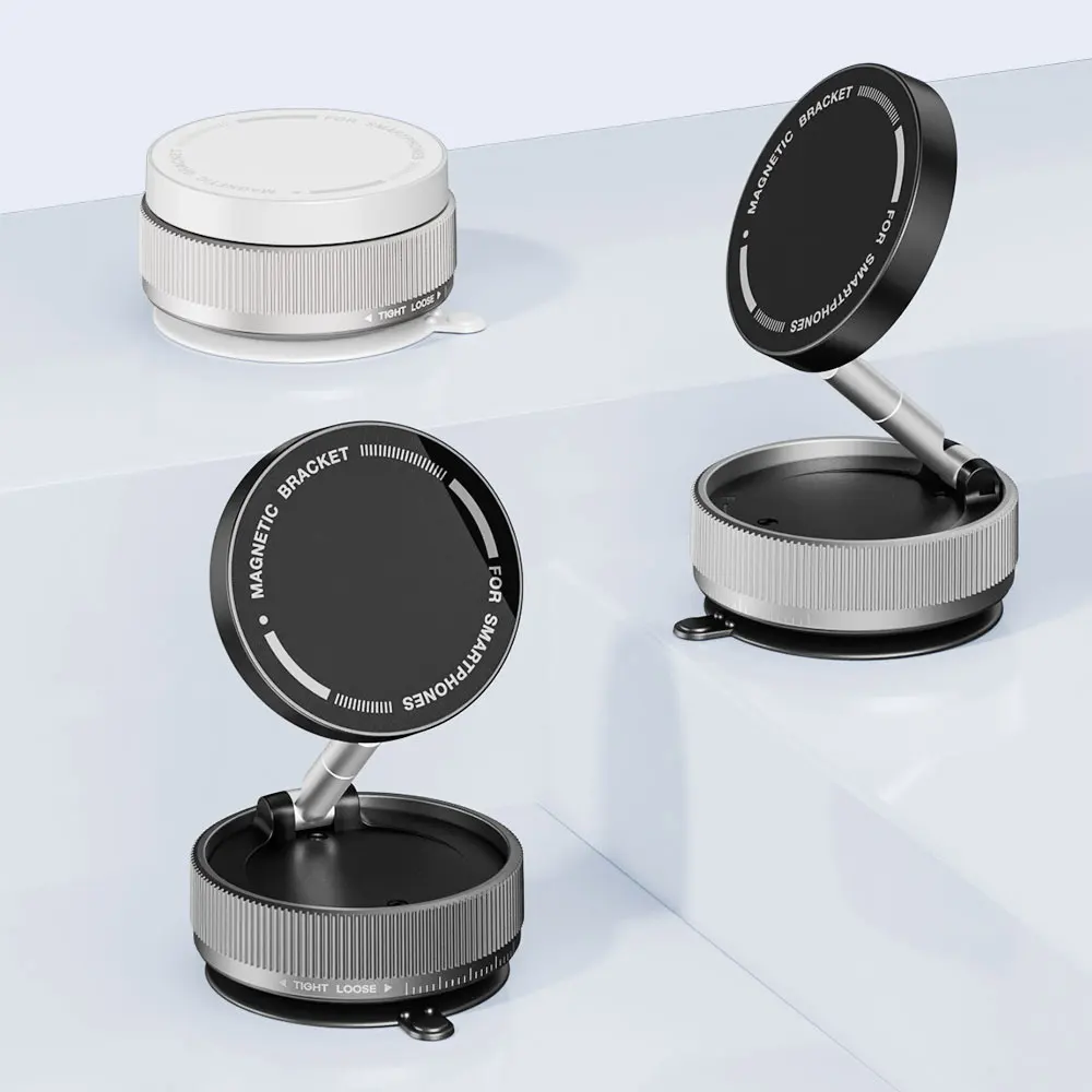 

Double-Sided Vacuum Suction Cup Car Phone Holder 360 Rotation Magnetic Stand Magsafe Magnetic Foldable Storage Cup Bracket