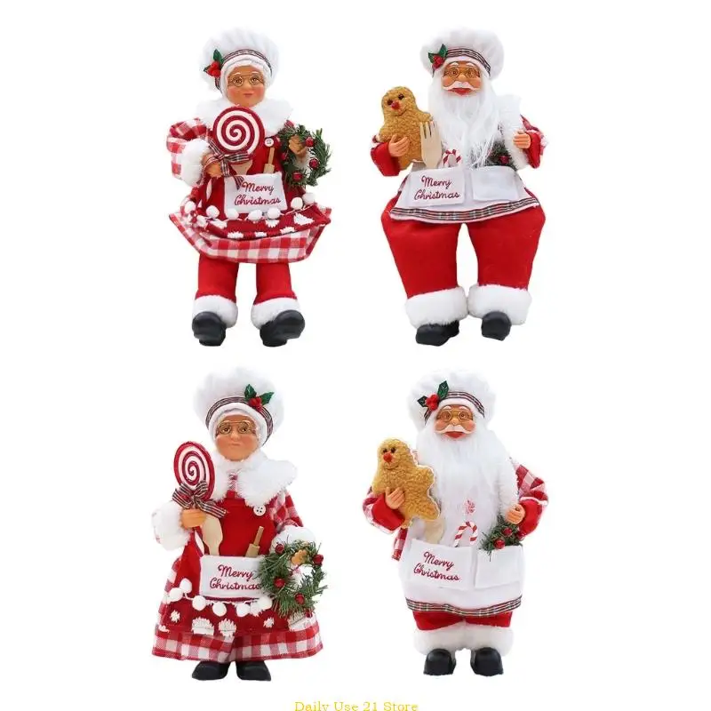 

Christmas Cook Santa Figurine Stylish Christmas Santa Cook Display Pieces Adds Charm to Any Room Decoration