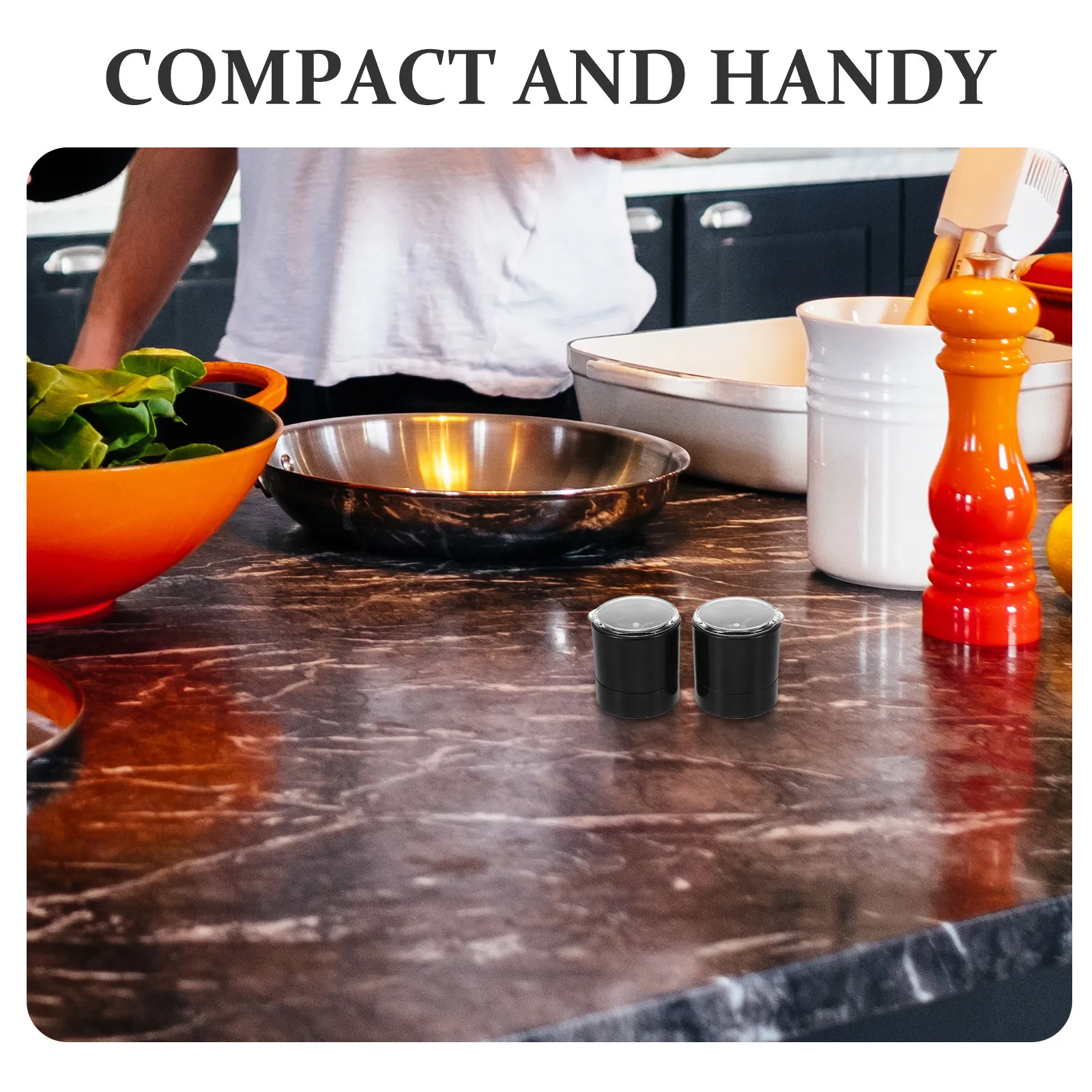 2Pcs Stainless Steel Grinder Cap Covers Manual Spice Mill Lid Covers Adjustable Pepper Salt Grinder Top for Kitchen Use