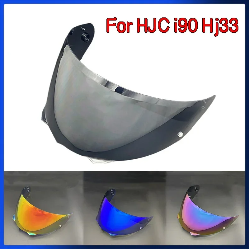 Lente de visera para casco de motocicleta HJ-33 para HJC HJ-33 I90, reemplazo Anti-UV, antiarañazos, protección contra el viento a prueba de polvo,