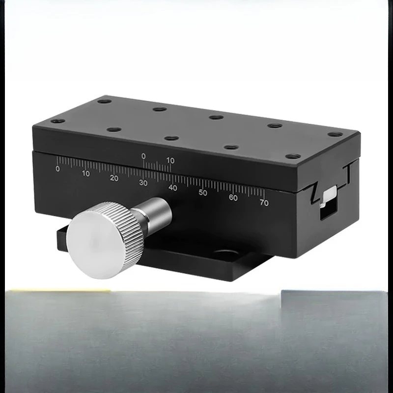 X-axis manual displacement platform fine-tuning dovetail groove rack and pinion sliding table LWX2542/4040/4060/4090