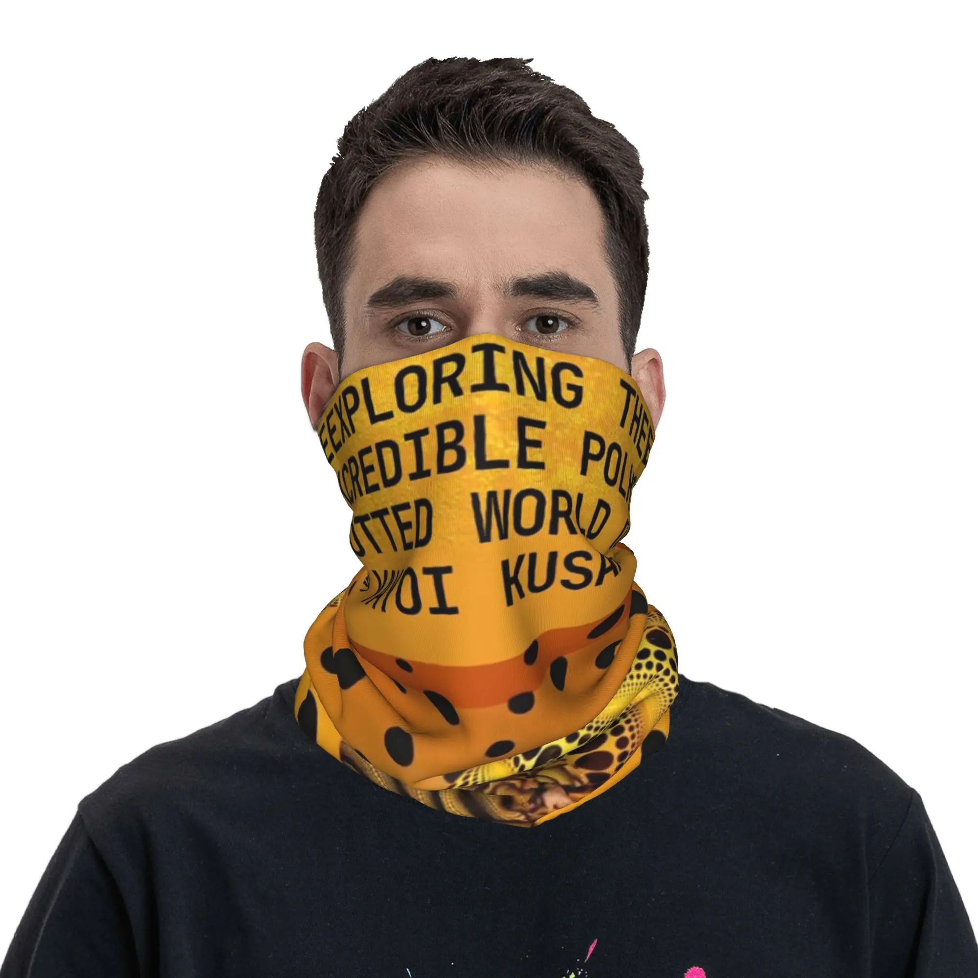 

Yayoi Kusama абстрактная живопись бандана шеи гетры маска с принтом шарф универсальный велосипедный шарф пеший туризм рыбалка унисекс для взрослых