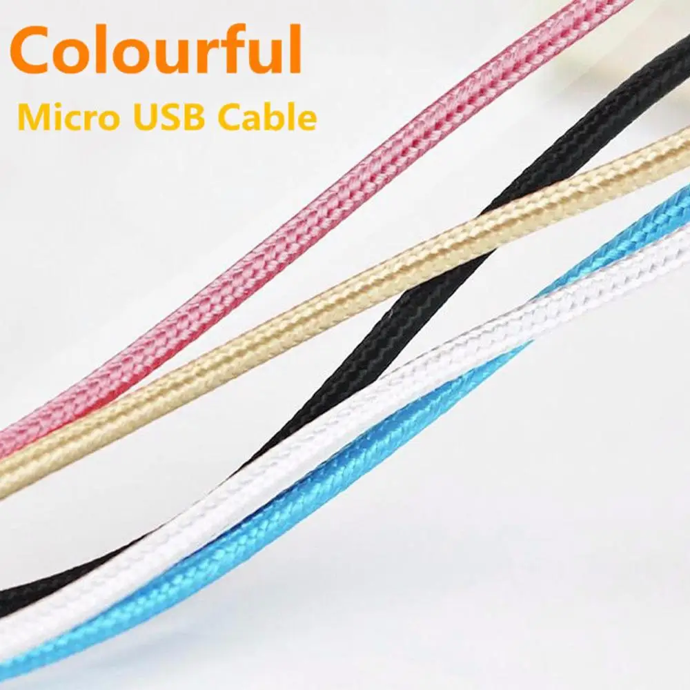 1/2/3M Micro USB Data Sync Fast Charger Charging Cable Cord for Android