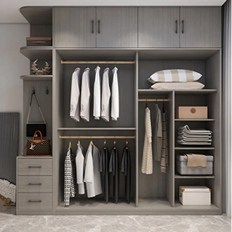 Full Size Drawer Wardrobe Storage Space Saving Closet Systems Bedroom Wardrobe Sliding Doors Roperos De Madera Home Furniture