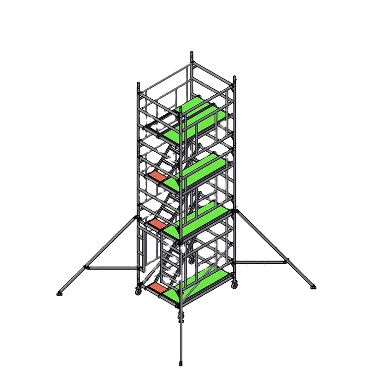 Activity House-use Portable Thickened Steel Movable Frame Second Hand Stair Mobile Metal Scaffolding For Construction