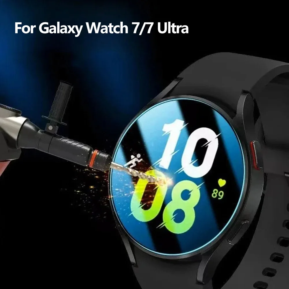 Gehärtetes Glas für Samsung Galaxy Watch 7/FE 40 mm 44 mm HD-Displayschutzfolie, kratzfest, für Galaxy Watch 7 Ultra 47 mm Folie