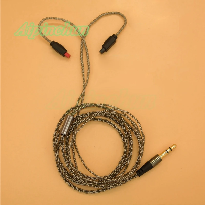 Aipinchun 3,5 мм разъем для наушников шнур Замена посеребренный провод кабель для аудио Technica ATH-IM04 IM03 IM02 IM01 IM50 IM70