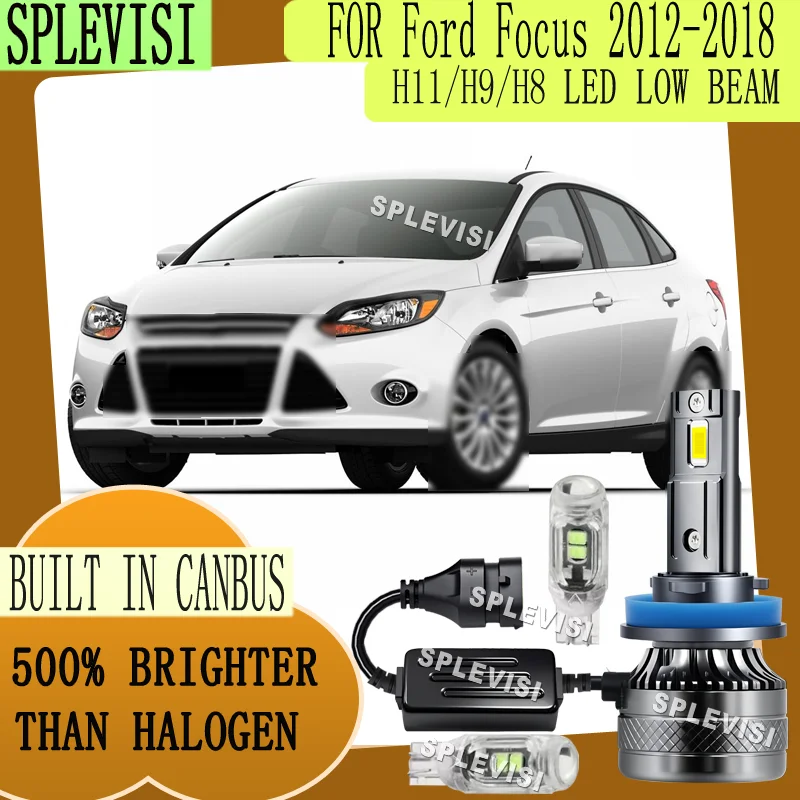 

Improved Visibility at Night 200W/Bulb 6000K White DC 12-24V LED Low Beam For Ford Focus 2012 2013 2014 2015 2016 2017 2018