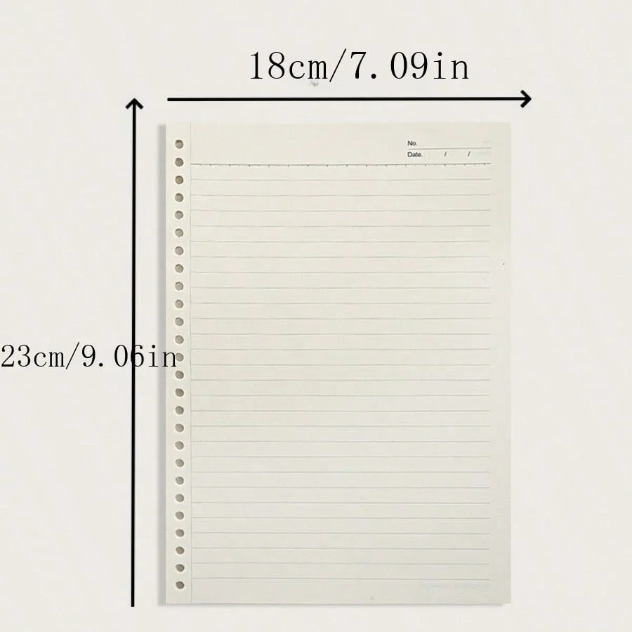 1pc A5 Removable Notebook Eye Protection Simple Style Notepad Lined Paper Practice Notebook Blank Notebook