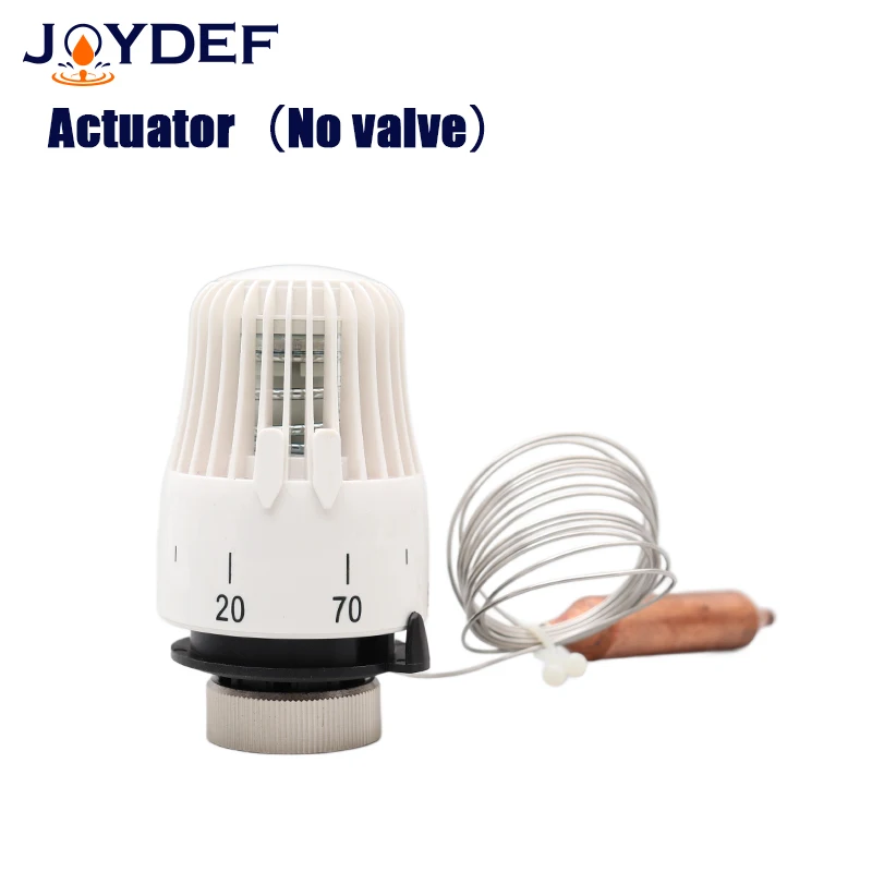 Energy saving 30-70 degree control Floor heating system thermostatic radiator valve M30*1.5 Remote controller Two way valve