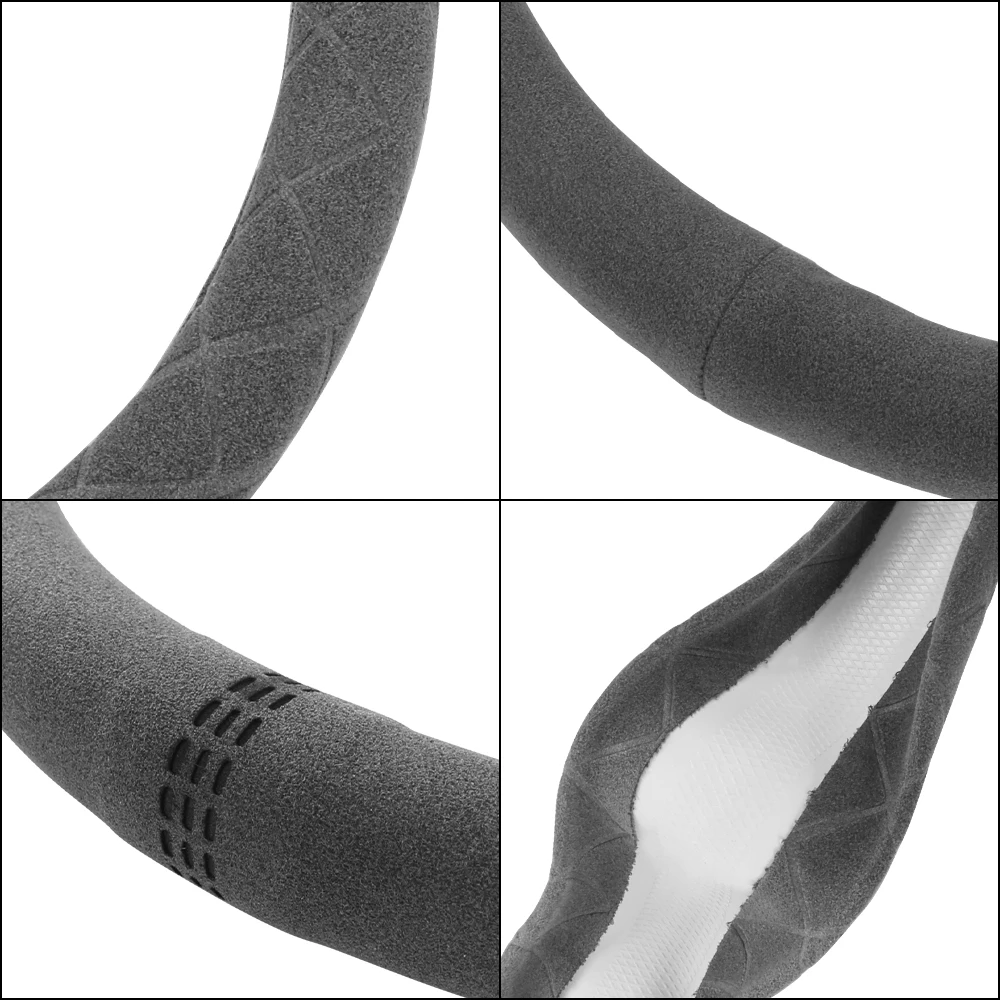 For Brilliance M2 V3 V5 H530 H230 H320 H330 Car Anti-Slip Suede Steering Wheel Cover Pad Auto Styling Interior Accessories Decor