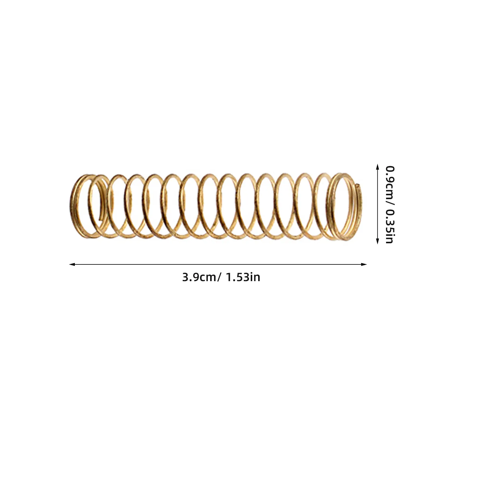 3Pcs Trumpet Long Spring High Grade Brass Springs Replacement Parts Suitable for Trumpet Repair Kit Brass Spring