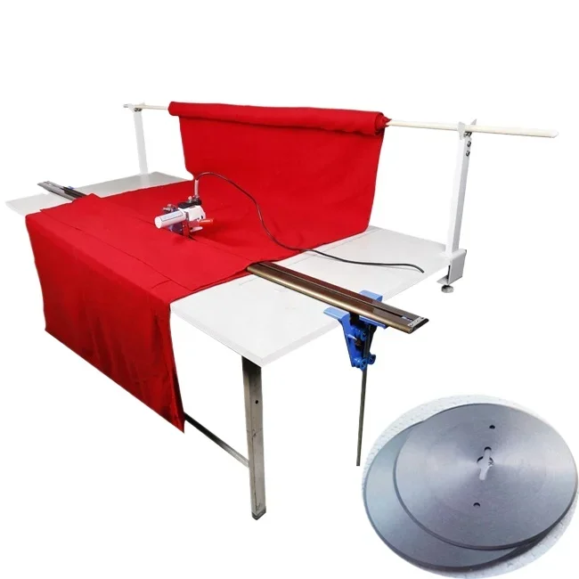 Automatic electric straight knife fabric roller blinder end cutting table machine fabric cloth end cutter machine