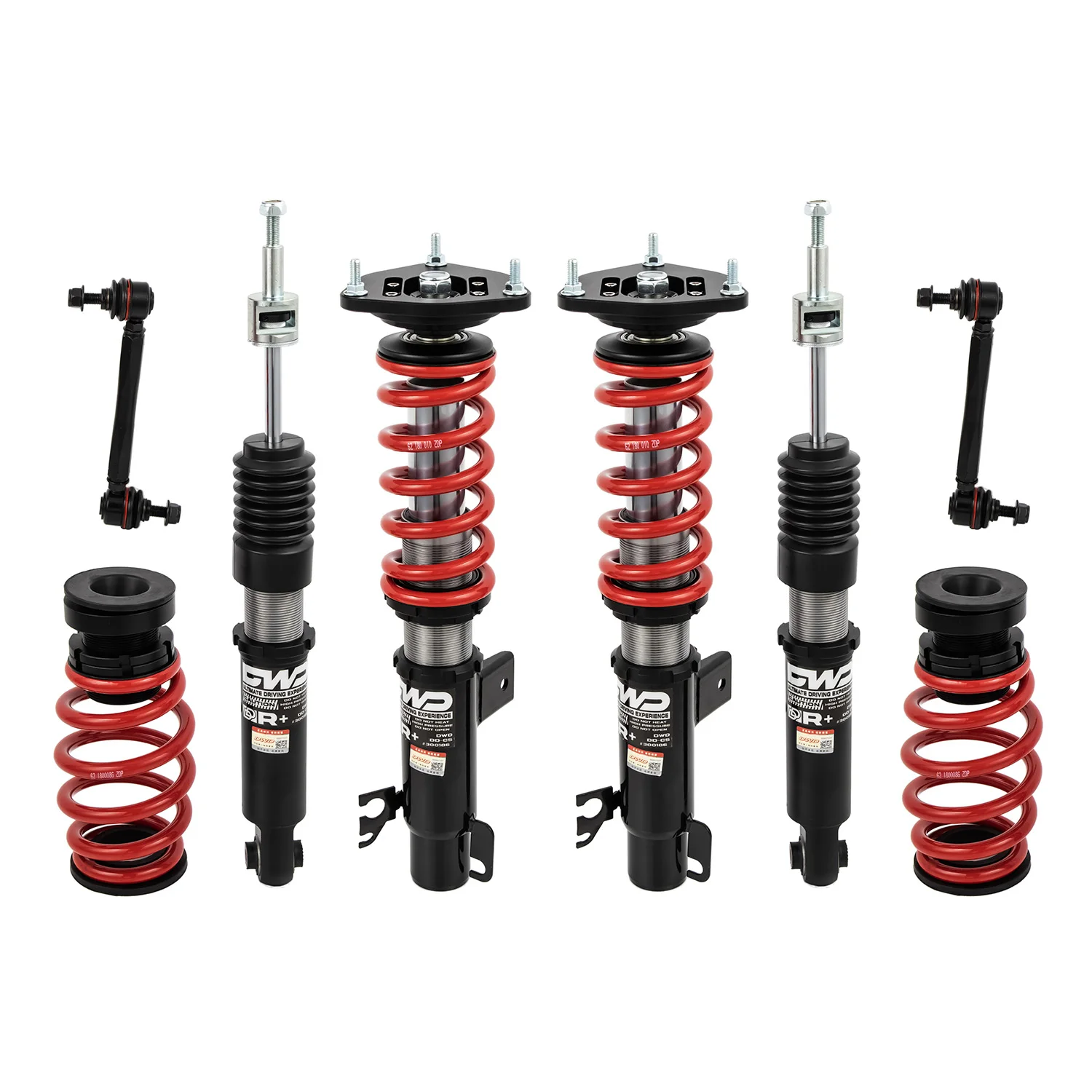 

DWD DC-VWG032 Monotube Inverted Racing Coilover Shock Absorbers Adjust Damping Track Suspension for VW Polo 5th Gen MK5/6R 09-17