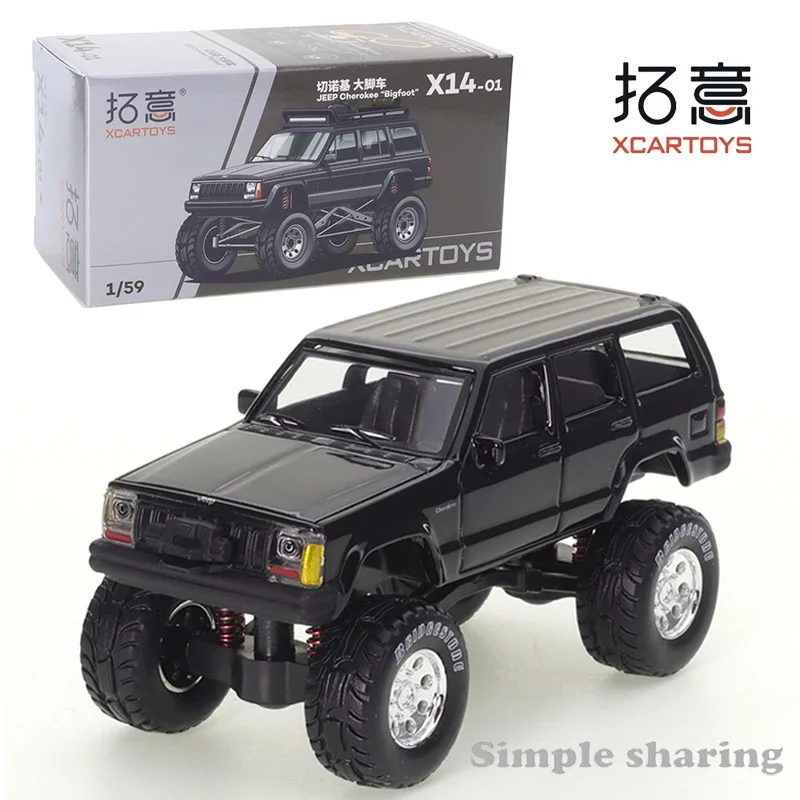 

XCARTOYS Jeep 1/59 Alloy Diecast Car Model Cherokee Jeep SUV Car Friends Gifts Collect Ornaments Kids Xmas Gift Toys for Boys