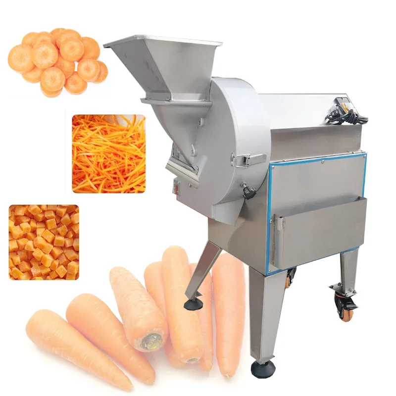 

Electric Vegetable Cutting Machine Potato Shredding Diced Automatic Melon Fruit Vegetable Processing Machine With 3 Cutterhead