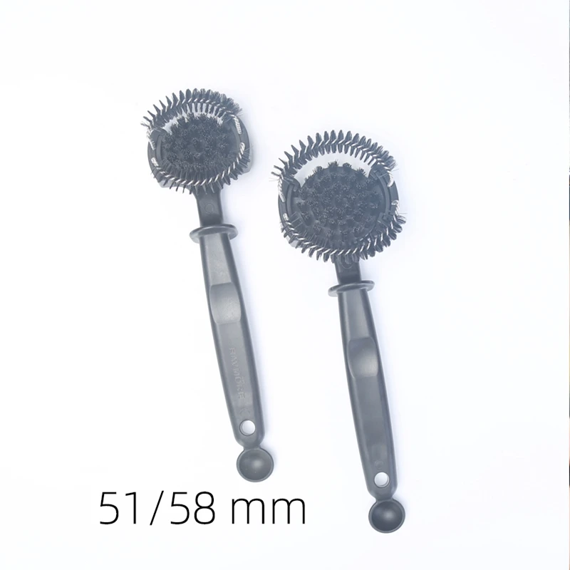 51/58mm Coffee Machine Brush Cleaner Removable Coffee Maker Espresso Group Head Semi-automatic Kitchen Cleaning Tool