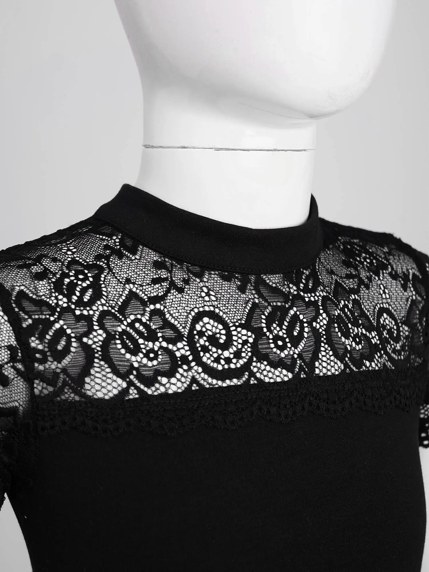 

Kids Girls Ballet Leotard Cotton Short Sleeve Keyhole Back Lace Patchwork Bodysuit for Gymnastics Practice Performance Dancewear