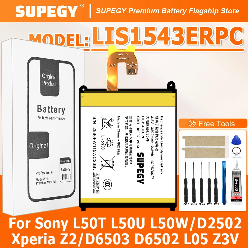 100% New Battery LI…