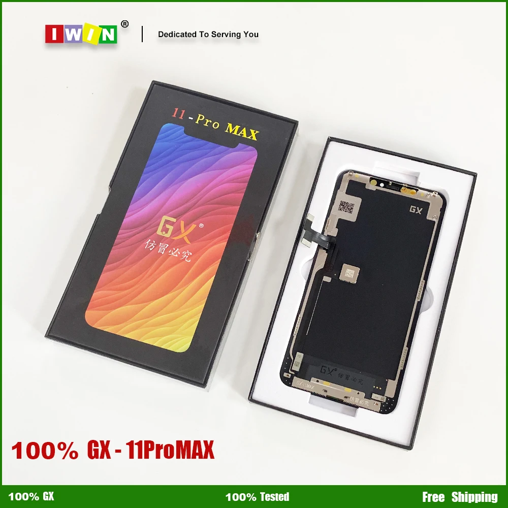 GX OLED Display For iPhone X XS XR 11 11Pro 12 12Pro 12ProMax 13 Touch Screen Digitizer Assembly Support True Tone