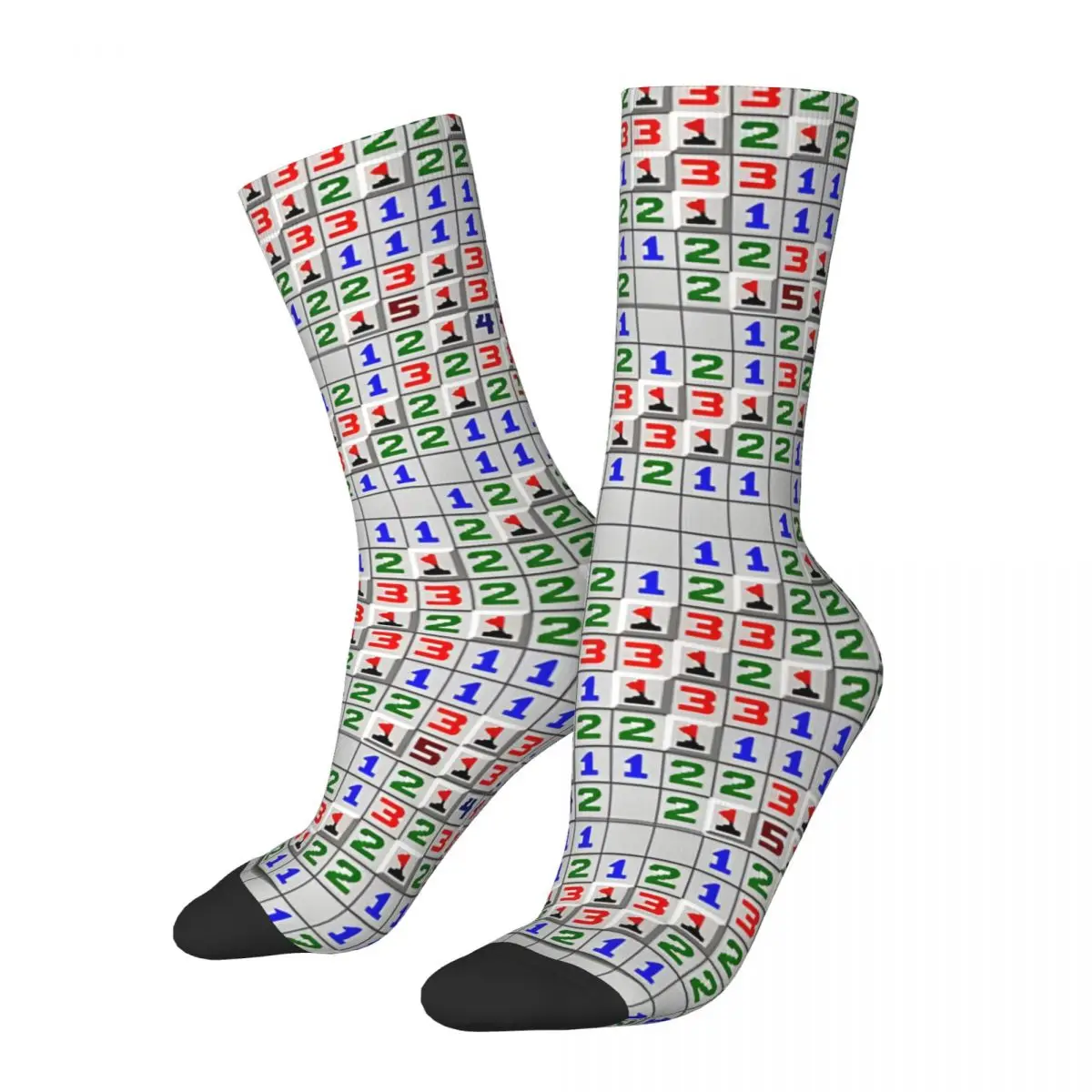 Hip Hop Vintage Microsoft Minesweeper Crazy Men\'s compression Socks Unisex Cult Of The Lamb Game Harajuku Seamless Crew Sock