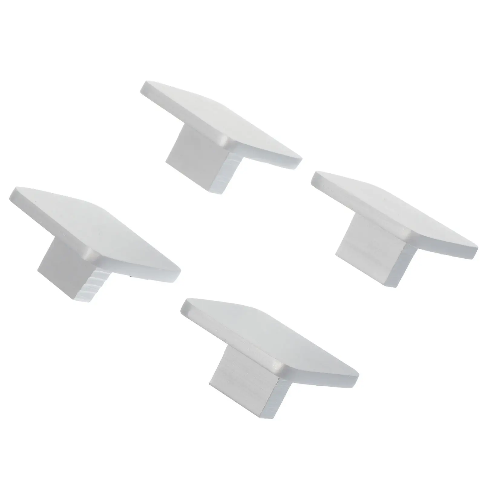 4Pcs Easy Install Aluminum Cabinet Pull Handles Drawer Knobs European Design for Wardrobes Dressers Bookcases Shoe Cabinets