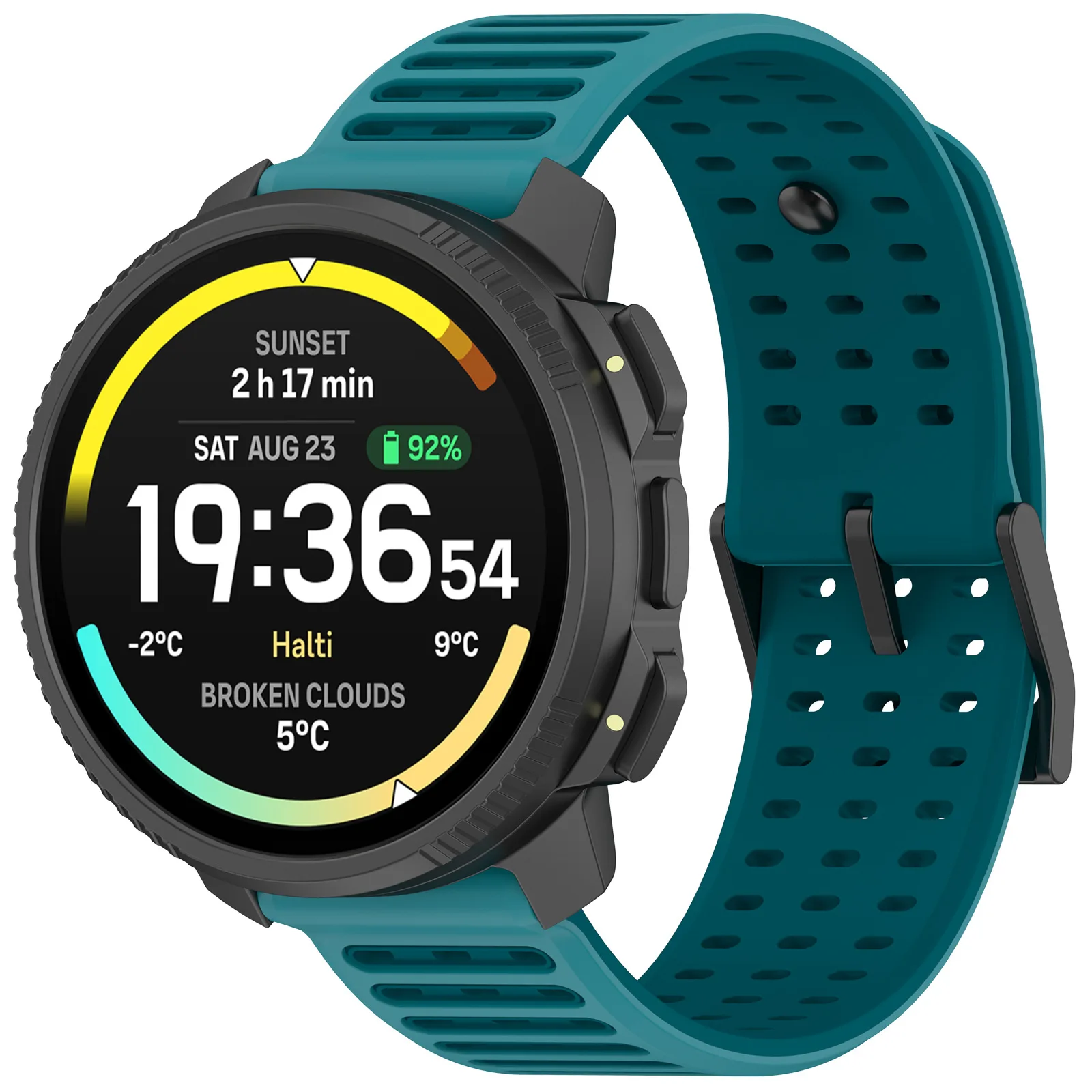 Silikon-Uhrenarmband 22 mm für Suunto Vertical 2/RACE 2 S/Run/Ocean Ersatzband für Suunto 5 9 Peak Pro Armband – Detail 10