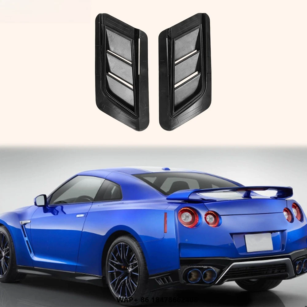 

For Nissan 17-22 R35 GTR OE Style ABS Rear Bumper Bottom Lip Side Ducts Pair