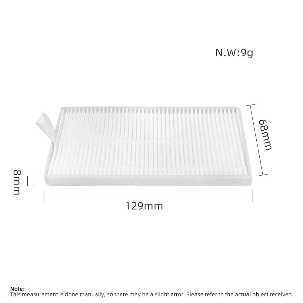 Compatível com ( Ecovacs YEEDI Y1 Pro ) Acessório para Robô Aspirador de Pó, Pano de Limpeza, Filtro Hepa, Escova Lateral