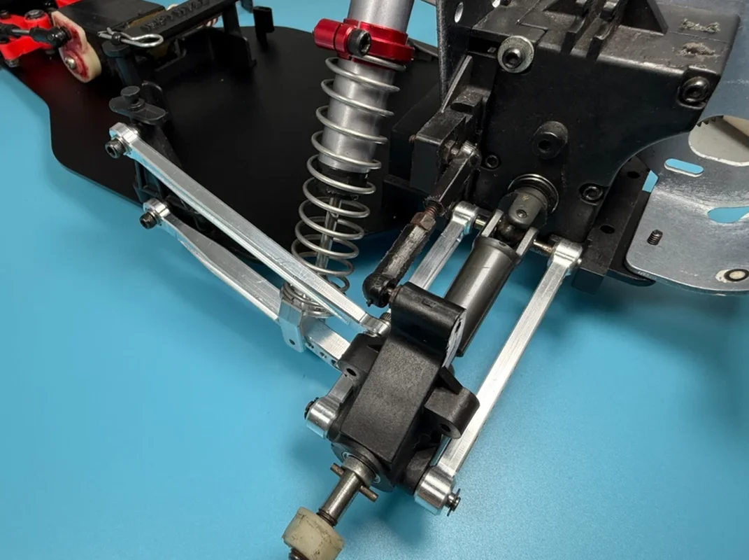 Soportes de choque inferior traseros de aluminio GVM para Team Losi JRX2 JRX-PRO