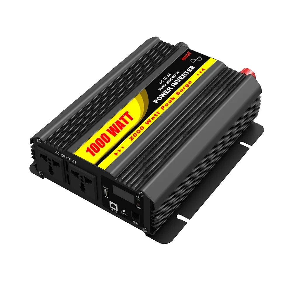 

12V 24V intelligent inverter intelligent car inverter with display DC TO AC Photovoltaic inverter