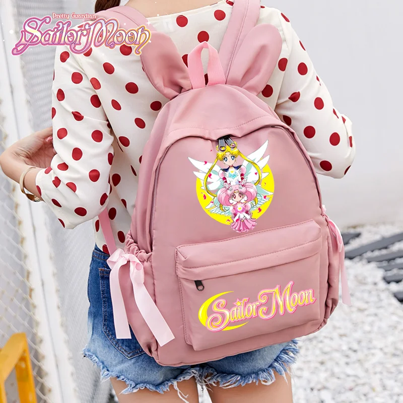 

Рюкзак «Сейлор Мун» для девочек, студенческий подростковый рюкзак Tsukino Usagi Kawaii, женский повседневный школьный рюкзак, новые подарки для полуместера
