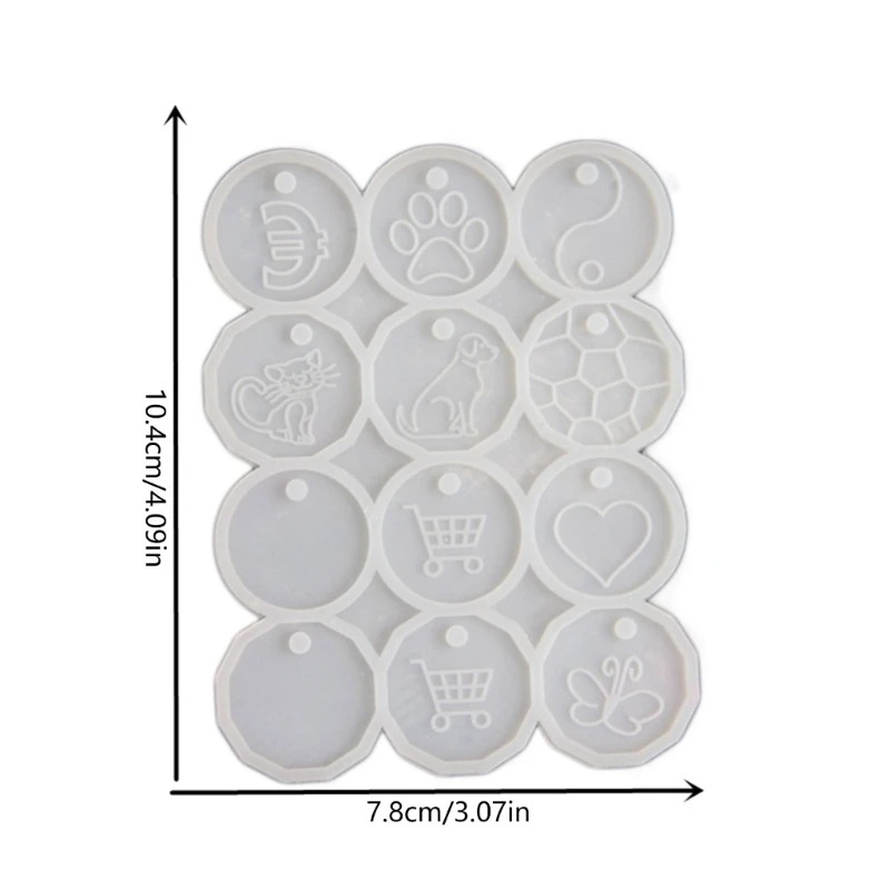 Reusable Silicone Mold for Unique Tokens Fun DIY Craft Tokens Silicone Mold for Crafting Supermarket Shopping Cart Dropship