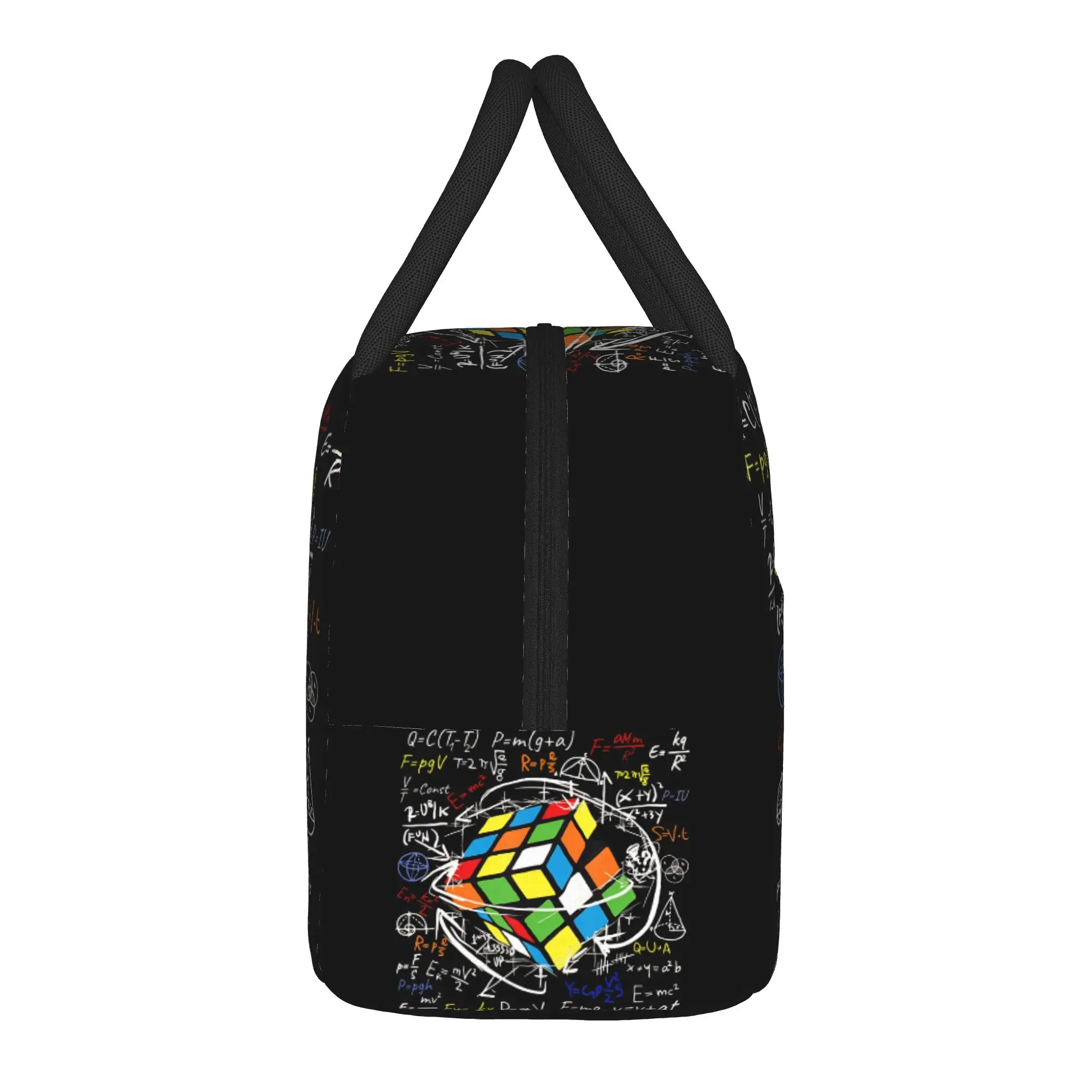 Math Lovers Player With Speed Lunch Bag  Travel Lunch Box For Women Casual Print Thermal Lunch Bags Oxford Convenient Cooler Bag