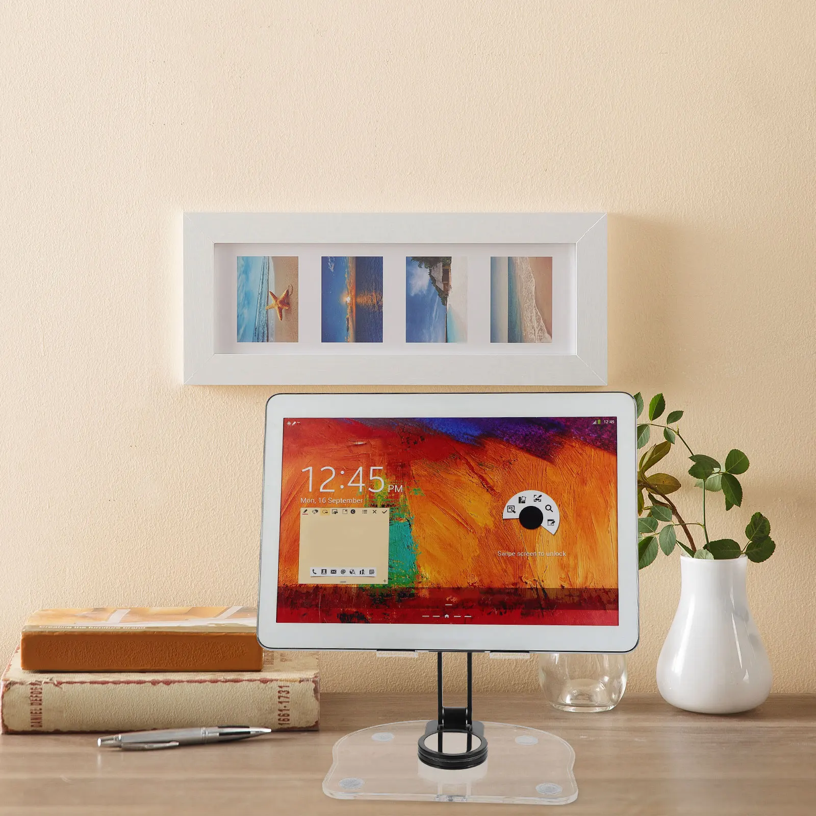 

360° Rotation Tablet Stand Foldable Desktop Mount For Phone Laptop Acrylic Aluminum Portable Holder Tablet Desk Mount Phone