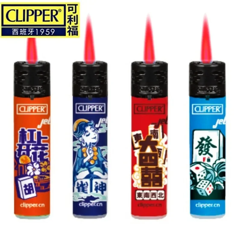 Clipper Lighter Pink Flame Jet Lighter Windproof Torch Lighter Butane Gas Smoking Gadgets Unusual Men\'S Gifts Gadgets for Men