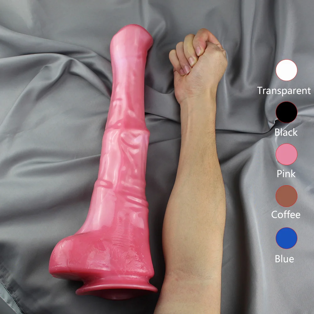 5 Colors 15.3inch Horse Dildo Huge Realistic Animal Dildo Adult Sex Toys For Women Suction Anal Dildo Big Gode Horse Dick